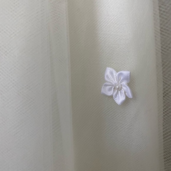 Kid Collection Ivory Flower Girl Dress SZ 4 - Picture 8 of 11